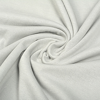 Ткань трикотаж Кулирка хлопок 145г опененд 100+100см серый 14-4103 уп.1м
