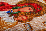 Набор для вышивания бисером КРОШЕ арт. В-163 Смоленская Богородица 20x25 см