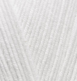 Пряжа для вязания Ализе Cotton gold (55% хлопок, 45% акрил) 5х100г/330м цв.055 белый