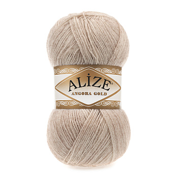 Пряжа для вязания Ализе Angora Gold (20% шерсть, 80% акрил) 5х100г/550м цв.543 кофе с молоком