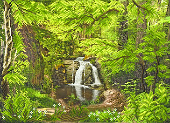 Рисунок на шелке МАТРЕНИН ПОСАД арт.37х49 - 4148 Шепот леса