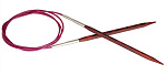 25332 Knit Pro Спицы круговые для вязания Cubics 3,5мм/80см, дерево, коричневый
