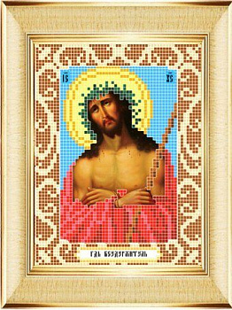 Рисунок на ткани БОЖЬЯ КОРОВКА арт.БК.0071 Иисус в терновом венце 12х16 см