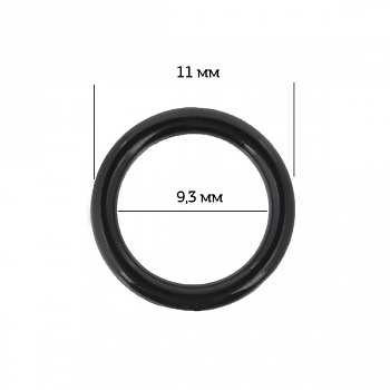 Кольцо для бюстгальтера d9,3мм пластик ARTA.F.SF-1-2 цв.170 черный, уп.50шт