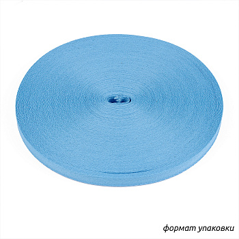 Тесьма киперная 10 мм хлопок 2г/м арт.08с-3495 цв.голубой уп.50м