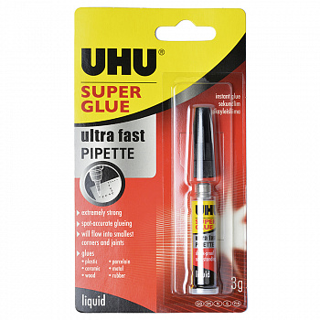 Клей UHU Super glue pipette арт. 40974 3гр