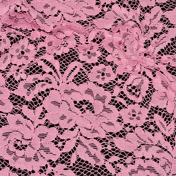 Кружевная ткань (гипюр) с кордом арт.TBY.LN-3002 шир.145см 130 г/м² цв.135 розовый уп.22,86м