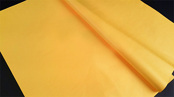Бумага тишью F071 цв.т.желтый 76х50см 21г/м² уп.24л