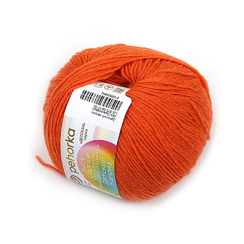 Пряжа для вязания ПЕХ Детский каприз (50% мериносовая шерсть, 50% фибра) 10х50г/225м цв.284 оранжевый