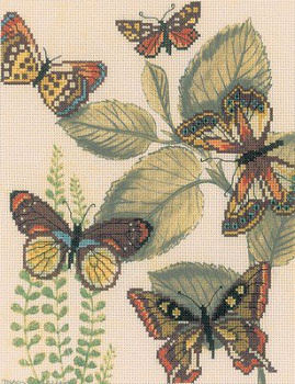 Набор для вышивания РТО арт.M70013 Царство бабочек 20х26 см