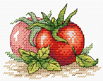 Набор для вышивания ЖАР-ПТИЦА арт.М-435 Спелый томат 11х8,5 см