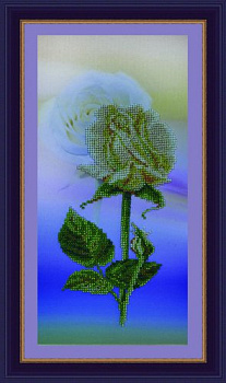 Набор для вышивания бисером КАРТИНЫ БИСЕРОМ арт.P-061 Долина роз-3 17,5х35 см