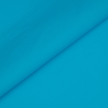 Ткань Поплин стрейч 125 г/м² 97% хлопок, 3% спандекс шир.150 см арт.TBY.Csp.1802.43 цв.43 ярко-голубой уп.1м