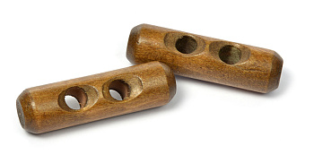 Пуговицы деревянные TBY BT.WD.046 цв.005 коричневый 80L-51мм, 2 прокола, 20 шт