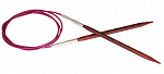 25348 Knit Pro Спицы круговые для вязания Cubics 6,5мм/100см, дерево, коричневый