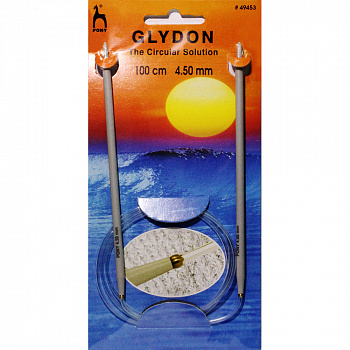 49453 PONY GLYDON Спицы круговые для вязания 4,50 мм/100 см, пластик