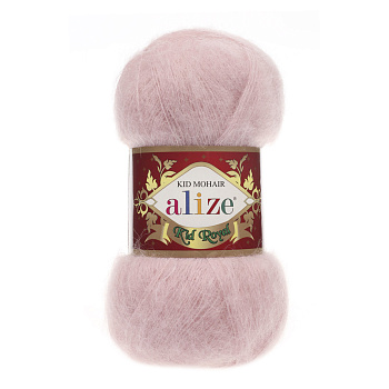 Пряжа для вязания Ализе Kid Royal (62% кид мохер, 38% полиамид) 5х50г/500м цв.161 пудра
