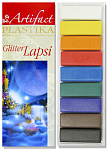 Набор полимерной глины Артефакт-Lapsi GLITTER арт.АФ.820144/7109-78 9 классических цветов с блестками х 20 г