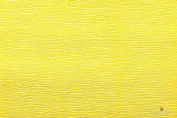 Бумага гофрированная Италия 50см х 2,5м 140г/м² цв.975 лимонно-желтый