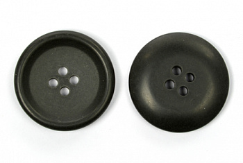 Пуговицы пластик CN 2583 цв.001 темн.серый 40L-25мм, 4 прокола, 72 шт