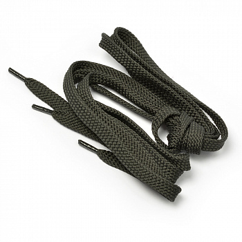 Шнурки плоские 9 мм 7с859 длина 100 см, компл.2шт, цв.т.серый