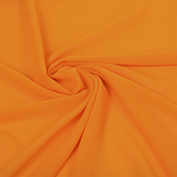 Ткань креп-шифон арт.TBY.8021-192 плот.105г/м2 100% ПЭ шир. 150см цв.192 светло-оранжевый рул.35м