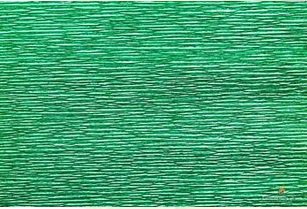 Бумага гофрированная металл Италия арт.DF.87528097 50см х 2,5м 140г/м² цв.914 зеленый