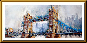 Набор для вышивания бисером НОВА СЛОБОДА арт.НД1501 Легендарный лондонский мост 100х38 см