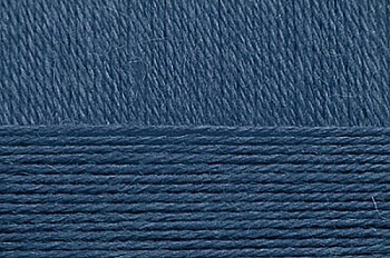 Пряжа для вязания ПЕХ Перспективная (50% мериносовая шерсть, 50% акрил) 5х100г/270м цв.255 джинсовый