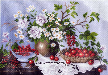 Рисунок на канве МАТРЕНИН ПОСАД арт.37х49 - 1232 Натюрморт с ягодами