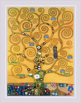 Набор для вышивания РИОЛИС арт.0094 РТ Древо жизни, по мотивам картины Г.Климта 30х40 см