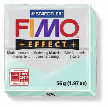 FIMO Effect полимерная глина, запекаемая в печке, уп. 56г цв.мята, арт.8020-505