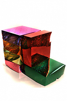 Коробка гологр. 135/90 квадрат ( 33х33х11см )