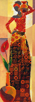 Набор для вышивания бисером АБРИС АРТ арт. AB-466 Африка-1 18х52 см