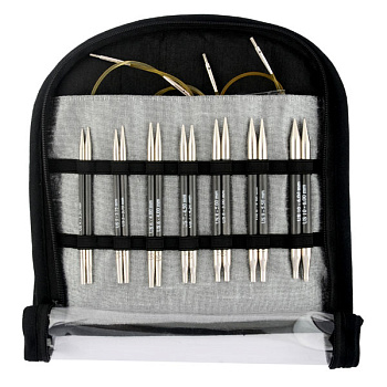 41618 Knit Pro Набор Special Interchangeable Needle Set съемных спиц для вязания Karbonz 7 видов спиц