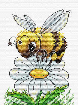 Набор для вышивания ЖАР-ПТИЦА арт.М-230 Трудолюбивая пчелка 16х12см