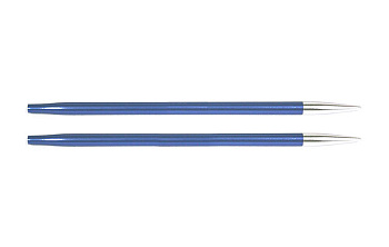 47504 Knit Pro Спицы съемные для вязания Zing 4,5мм для длины тросика 28-126см, алюминий, иолит (фиолетовый) 2шт