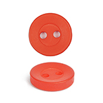 Пуговицы пластик 3600 Pearl (17-1664 TPX) цв.красный 16L-10мм, 2 прокола, 200 шт