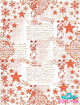 Пленка-оверлей арт.MIX.AM403054 Письма Деду Морозу формат А4 ,плотность 110г