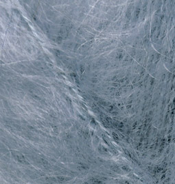 Пряжа для вязания Ализе Mohair classic (25% мохер, 24% шерсть, 51% акрил) 5х100г/200м цв.087 угольный серый