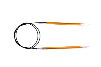 47092 Knit Pro Спицы круговые для вязания Zing 2,25мм/60см, алюминий