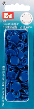 393116 PRYM Кнопки Color Snaps 100% полиацеталь цв.ярк.синий уп.30шт 12,4мм