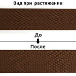 Резинка TBY помочная Ультра 60мм 304 коричневый уп.3м (±0,5м)