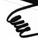 Тесьма Шанель плетеная TBY шир.8мм 0384-0017 цв.черный уп.9м