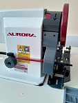 Двухигольная промышленная швейная машина для сверхтяжелых материалов/Головка A-878 - вылет рукава 265 мм - межигольное 9,5 мм (тройное продвижение)