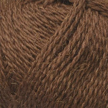 Пряжа для вязания ПЕХ Деревенская (100% полугрубая шерсть) 10х100г/250м цв.251 коричневый