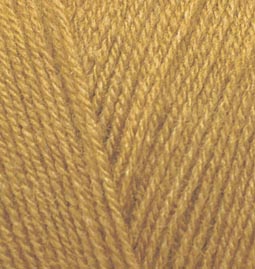 Пряжа для вязания Ализе Superlana TIG (25% шерсть, 75% акрил) 5х100г/570 м цв.002 т.желтый