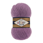 Пряжа для вязания Ализе Angora Real 40 (40% шерсть, 60% акрил) 5х100г/480м цв.047 лиловый