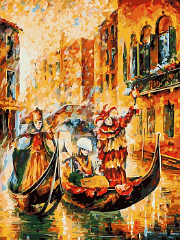 Картины по номерам Белоснежка арт.БЛ.187-AS Венецианская гондола 30х40 см