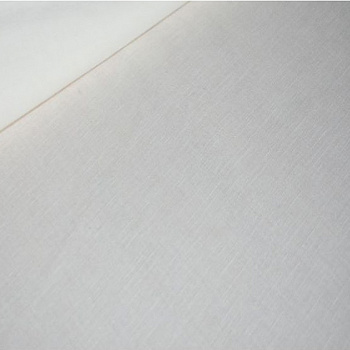 Ткань лен отбеленный, 140г/м², 30% лен + 70% хлопок, цв.белый уп.50х50см